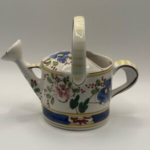 Floral Ceramic Watering Can made in Portugal